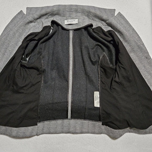 MM LaFleur The Wakefield Blazer Jacket Sz 6 Herringbone Career Wool Blend - Picture 5 of 12